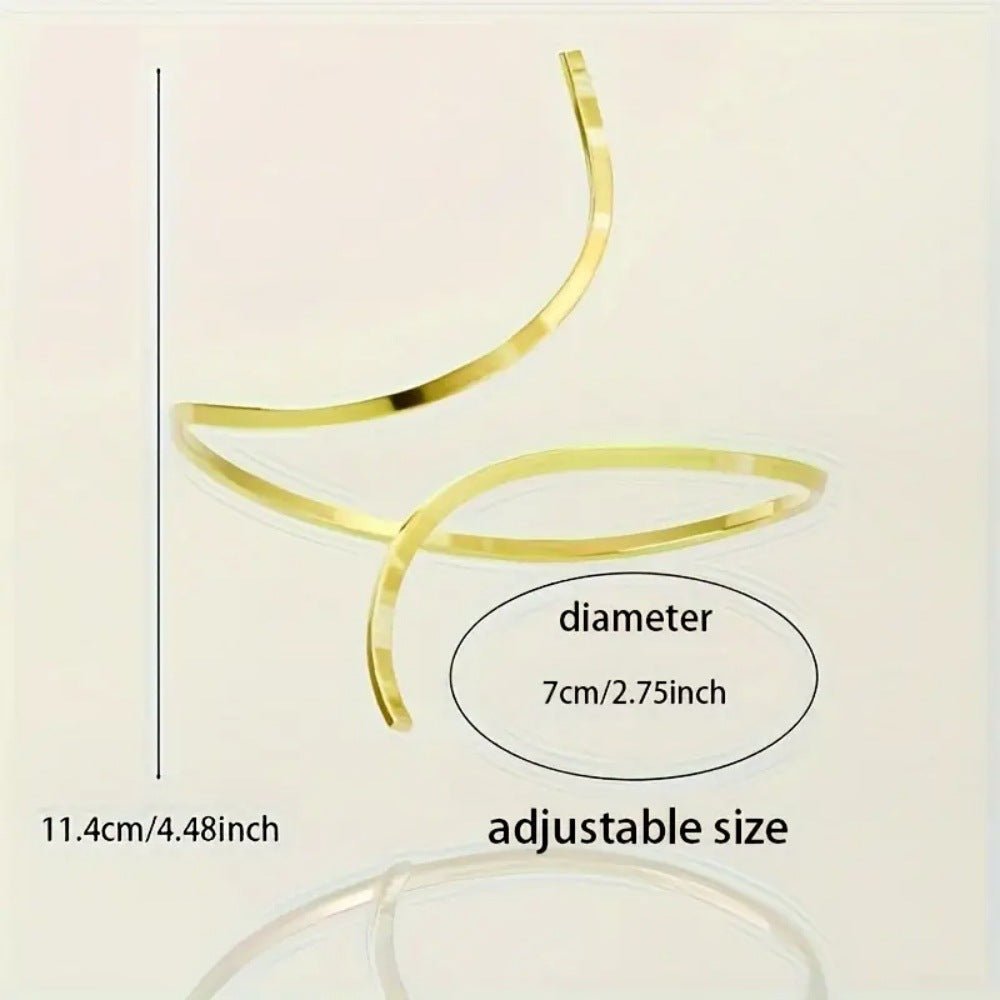 Simple geometric adjustable anklet bracelet