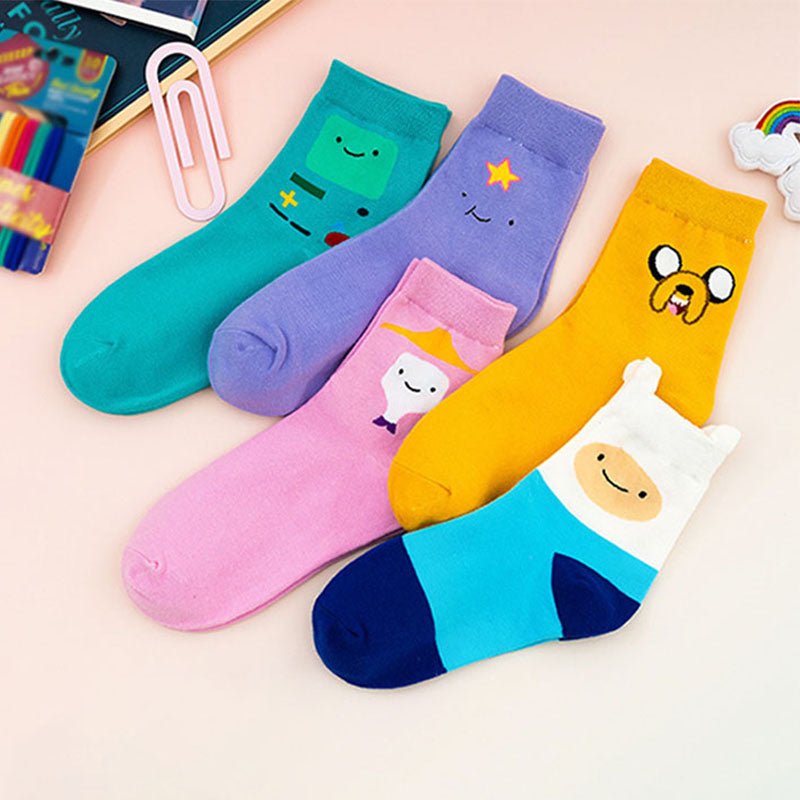 Cartoon Pattern Casual Fun Mid-Calf Socks