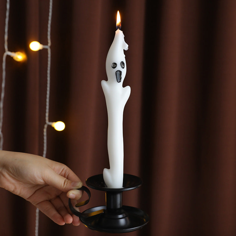 Halloween Creative Ghost Sculpture Long Candle