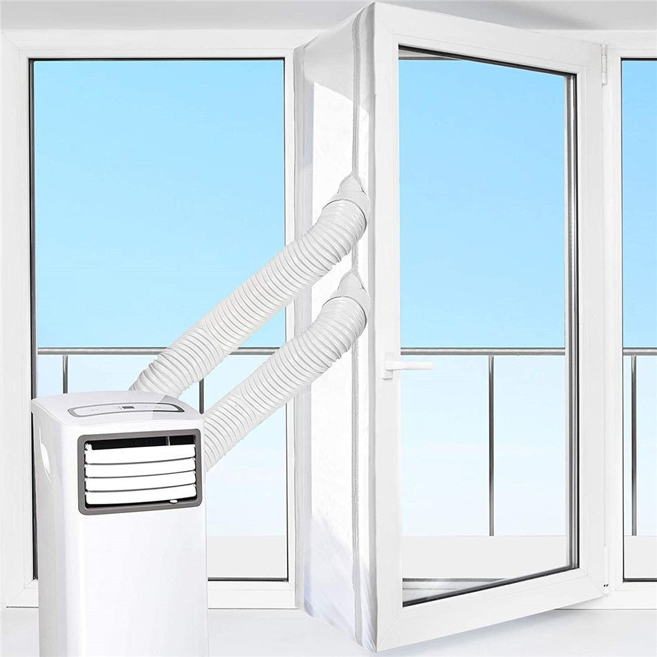 Portable air conditioner window exhaust sealing cloth