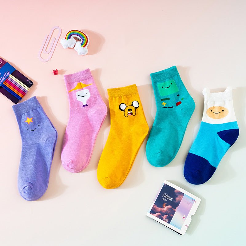 Cartoon Pattern Casual Fun Mid-Calf Socks