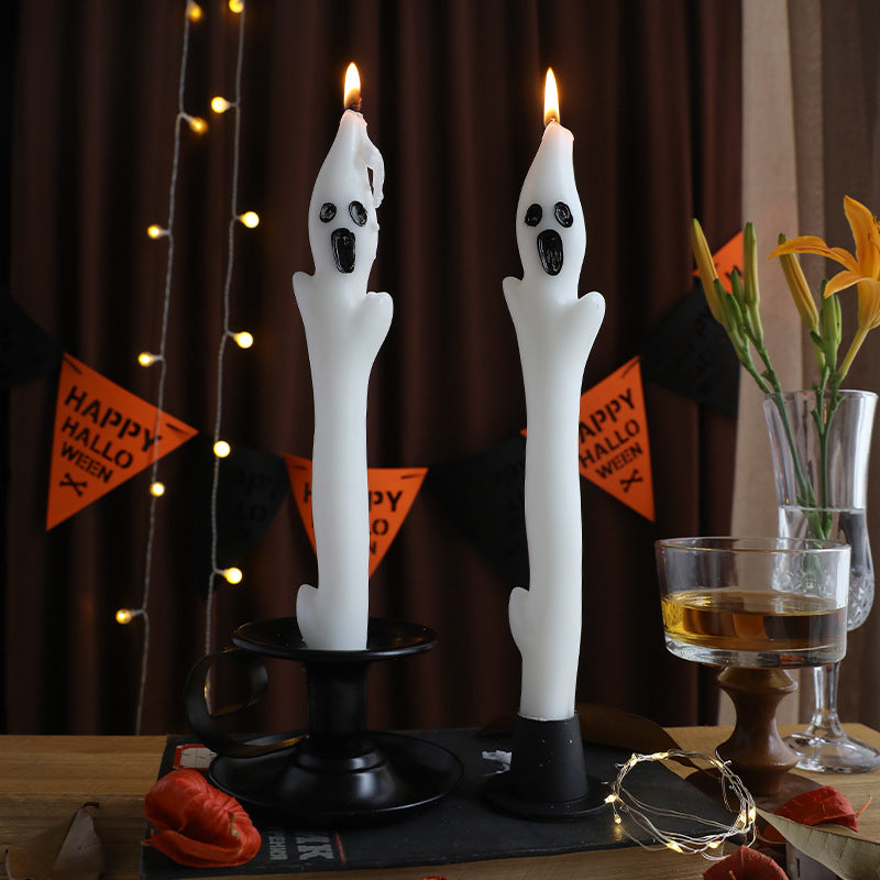 Halloween Creative Ghost Sculpture Long Candle