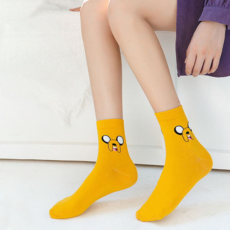 Cartoon Pattern Casual Fun Mid-Calf Socks