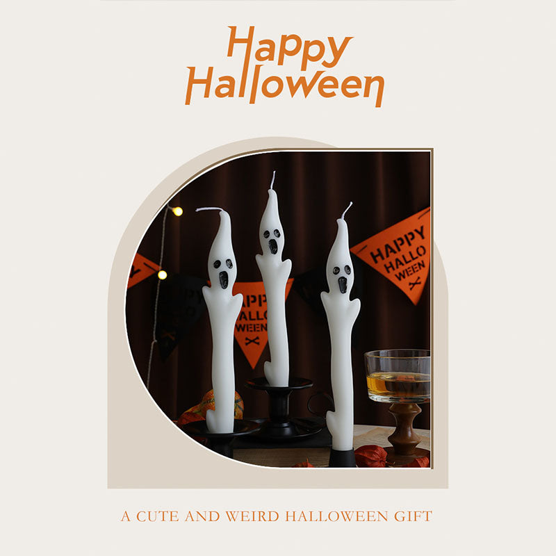 Halloween Creative Ghost Sculpture Long Candle