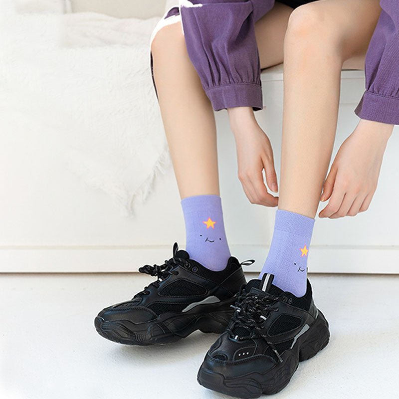 Cartoon Pattern Casual Fun Mid-Calf Socks