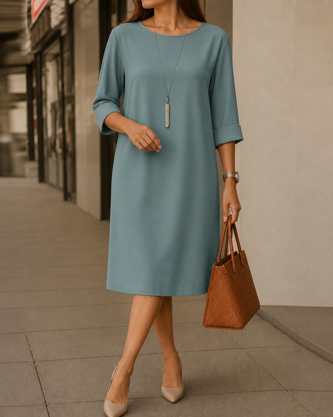 Jeanette | Exclusive Relaxed Midi Dress | FINAL SALE