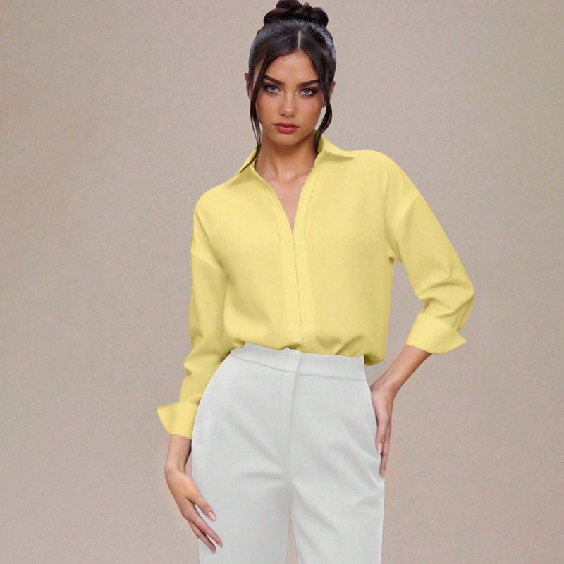 Relaxed-fit collared shirt jumpsuit