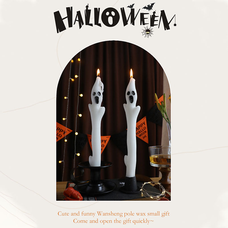 Halloween Creative Ghost Sculpture Long Candle