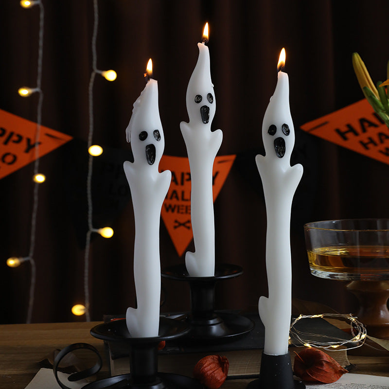 Halloween Creative Ghost Sculpture Long Candle