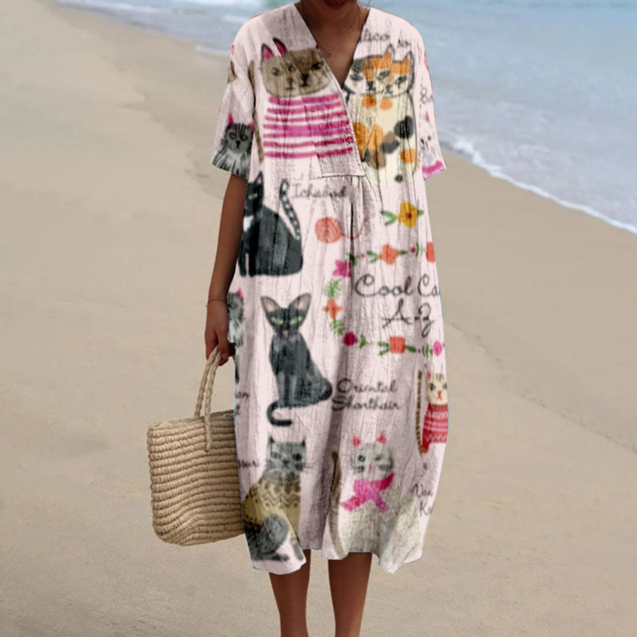 Mara™ | Animal Print Summer Dress