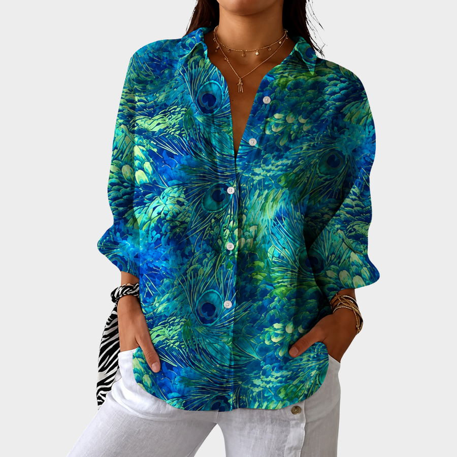 Amber | Airy and Colourful Printed Blouse