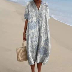 Marley™ | Coastal Breeze Floral Midi Dress