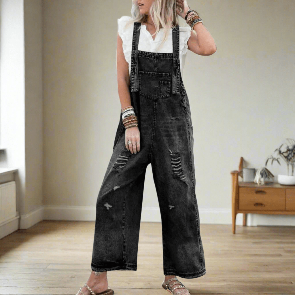 CARMELITA™ – Vintage Wash Adjustable Jumpsuit