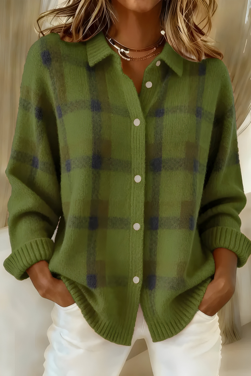Plaid Cardigan