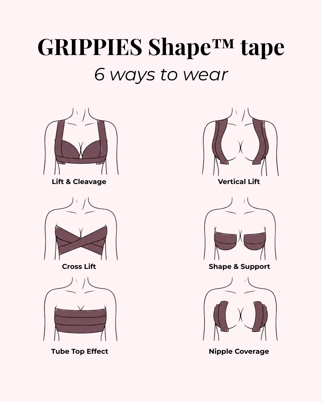 GRIPPIES Shape™ tape