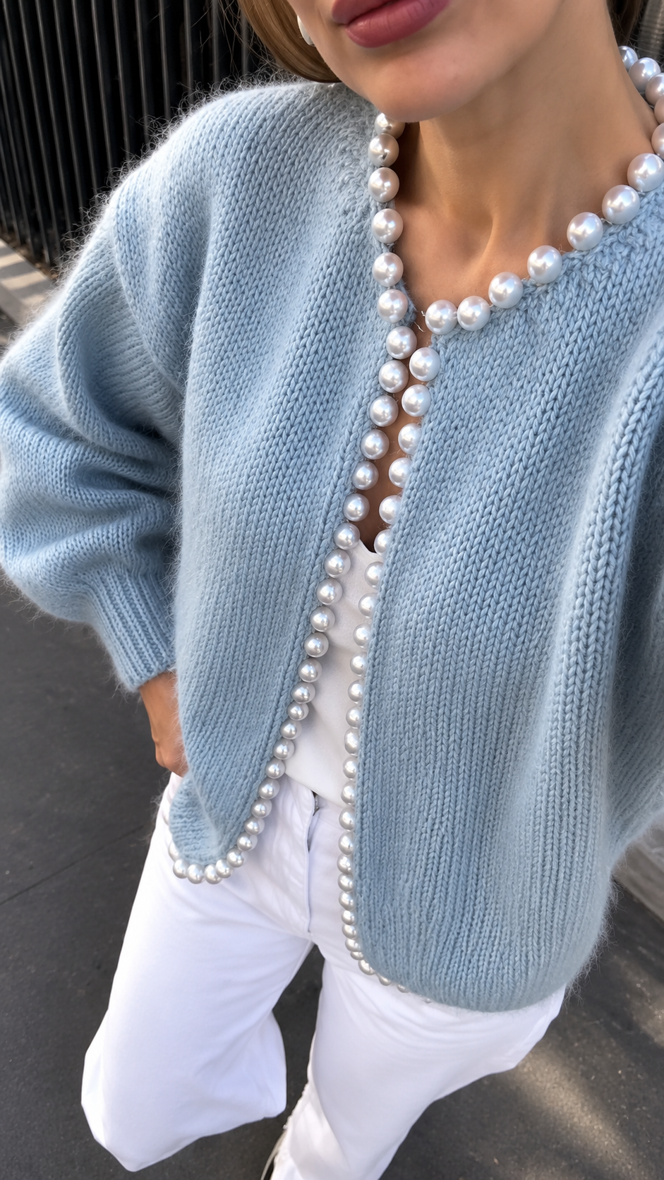 Luna Pearl Knit Cardigan