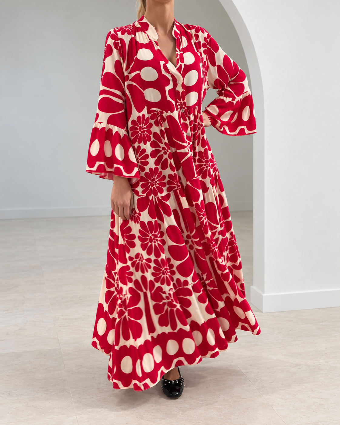 Marielle | Elegant Maxi Dress with Print