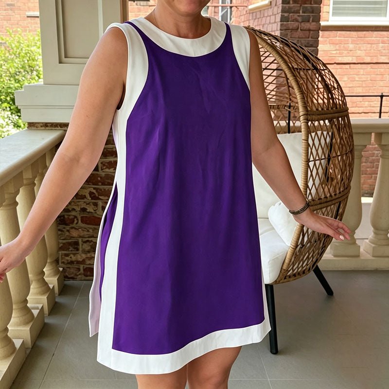 Side-slit tank top and shorts matching set