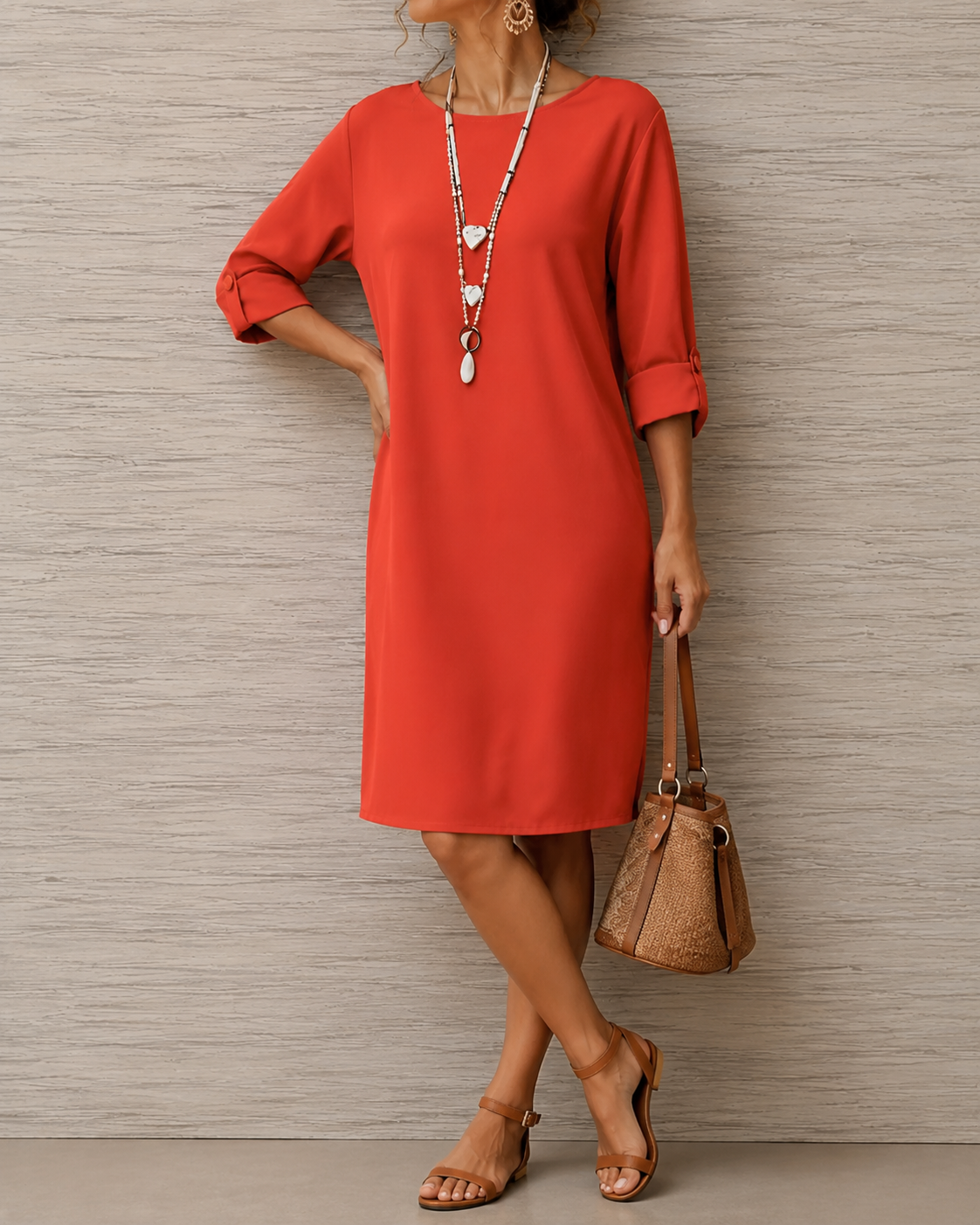 Jeanette | Exclusive Relaxed Midi Dress | FINAL SALE