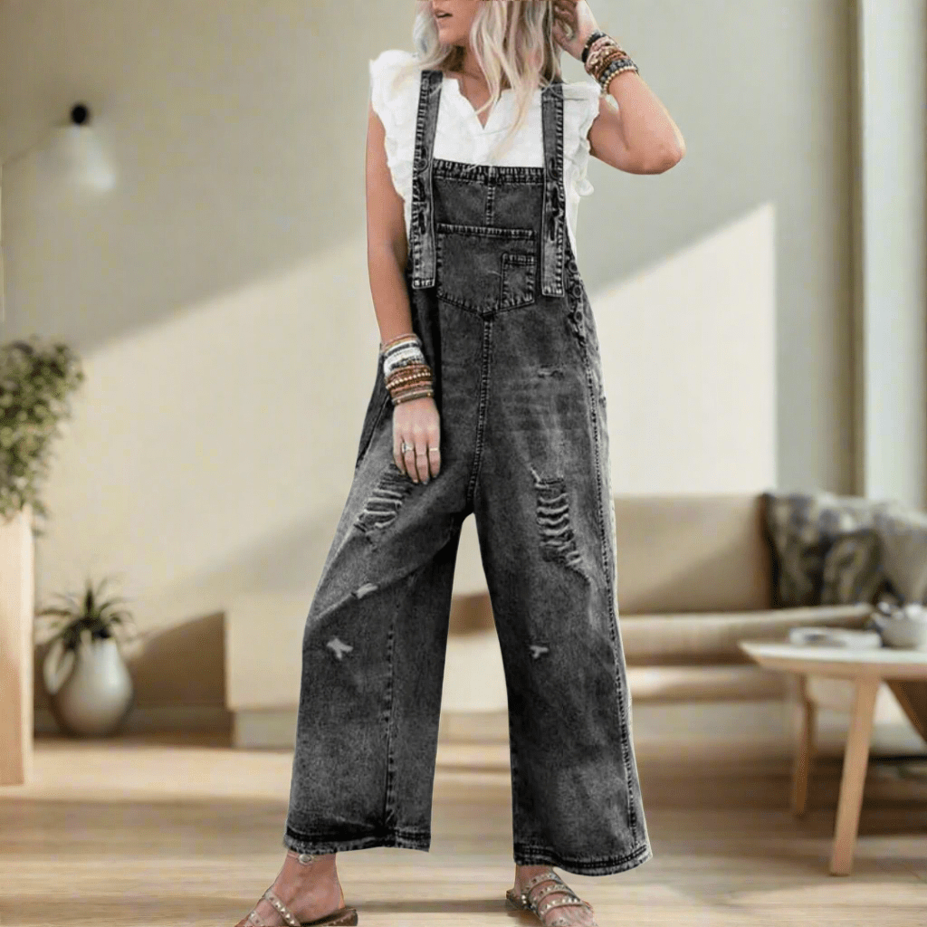CARMELITA™ – Vintage Wash Adjustable Jumpsuit