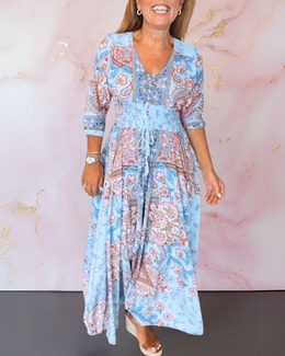Marga | Elegant Summer Dress with V-Neck
