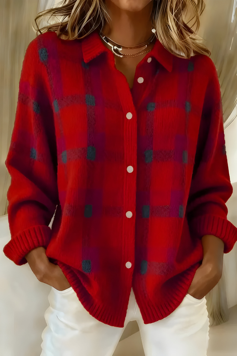 Plaid Cardigan