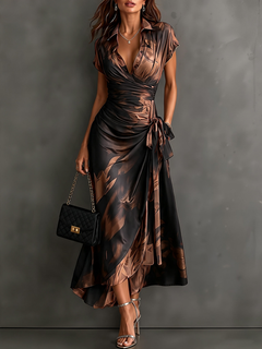 Carla | Abstract Print Midi Dress
