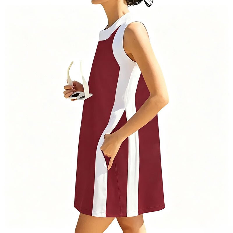 Side-slit tank top and shorts matching set