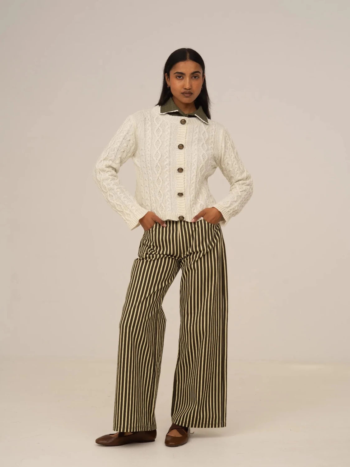 Bare Knit White Cardigan