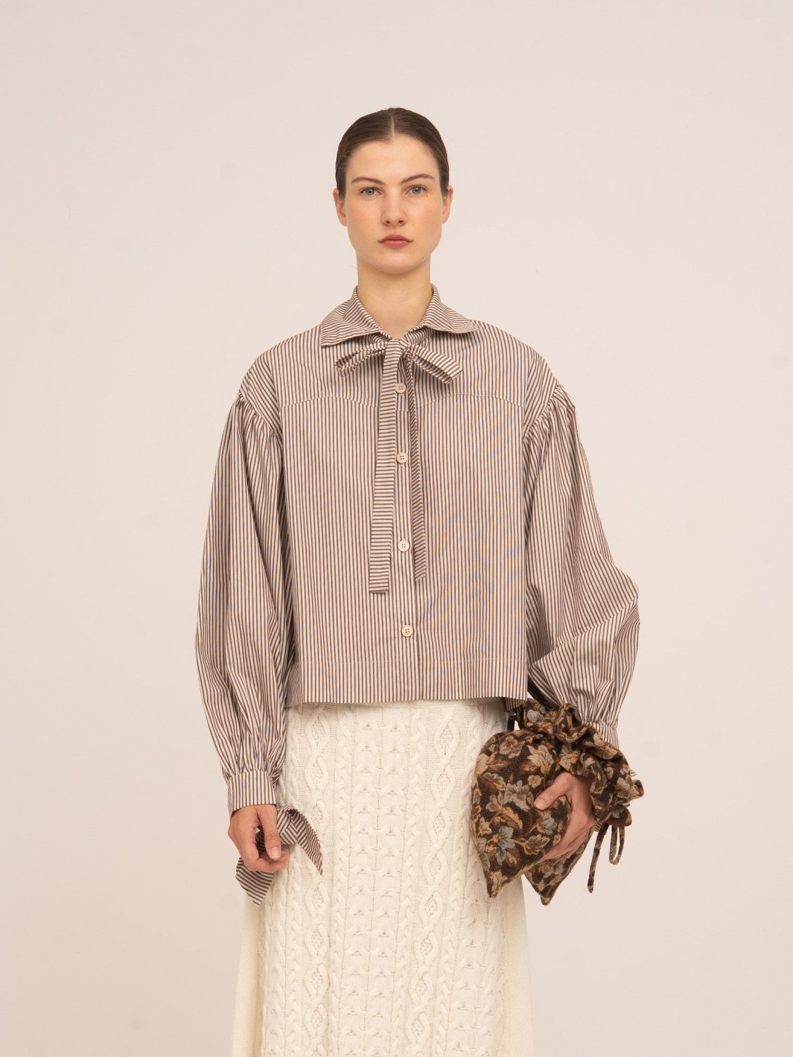 Brown Blooms Bag