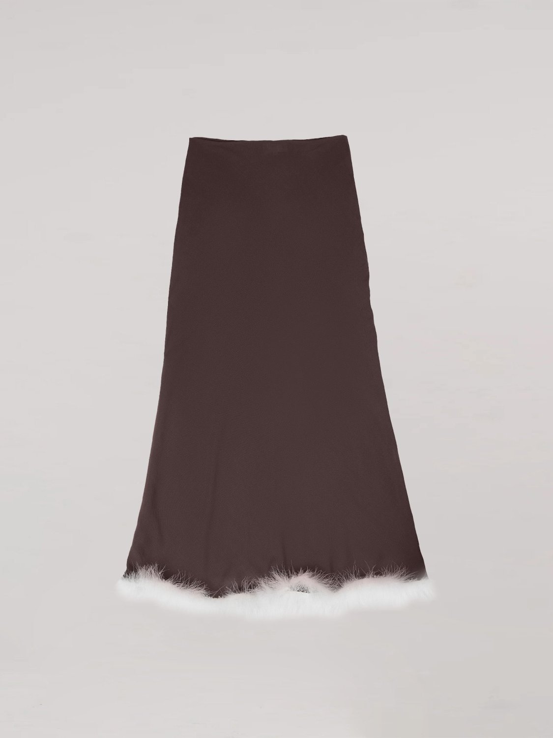 Brown Balance Feather Skirt