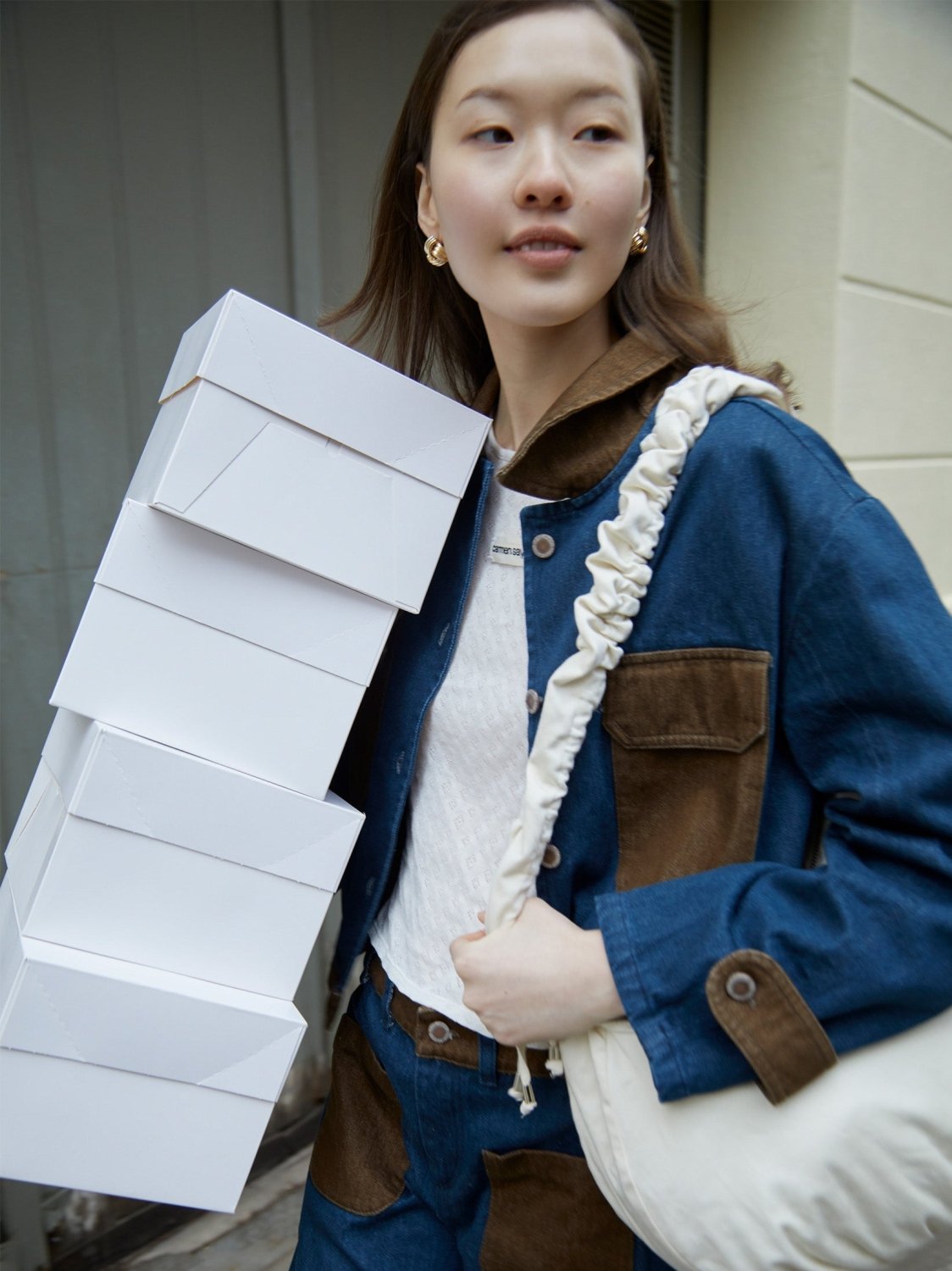 Backstreet Blue and Brown Denim Jacket