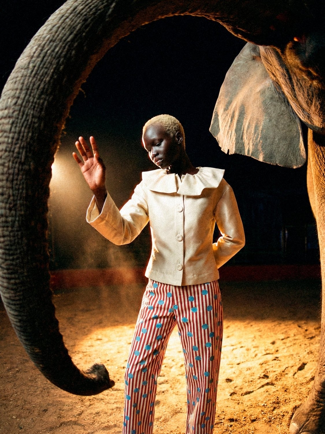 Clown Cream Sparkle Jacket