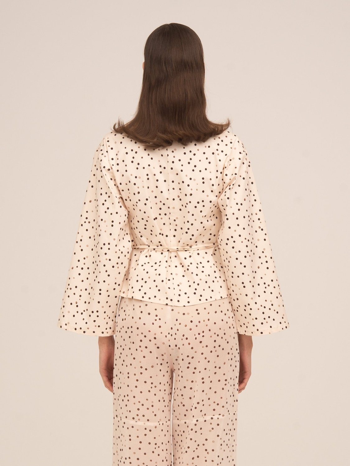 Cream Polka Dot Fuji Jacket