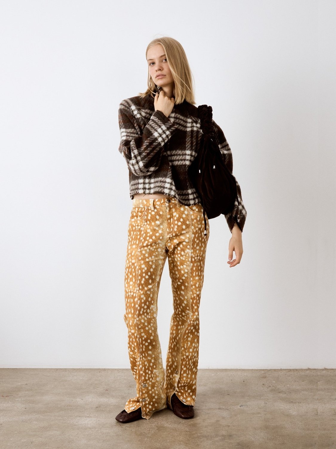 Barefoot Plaid Brown Jacket