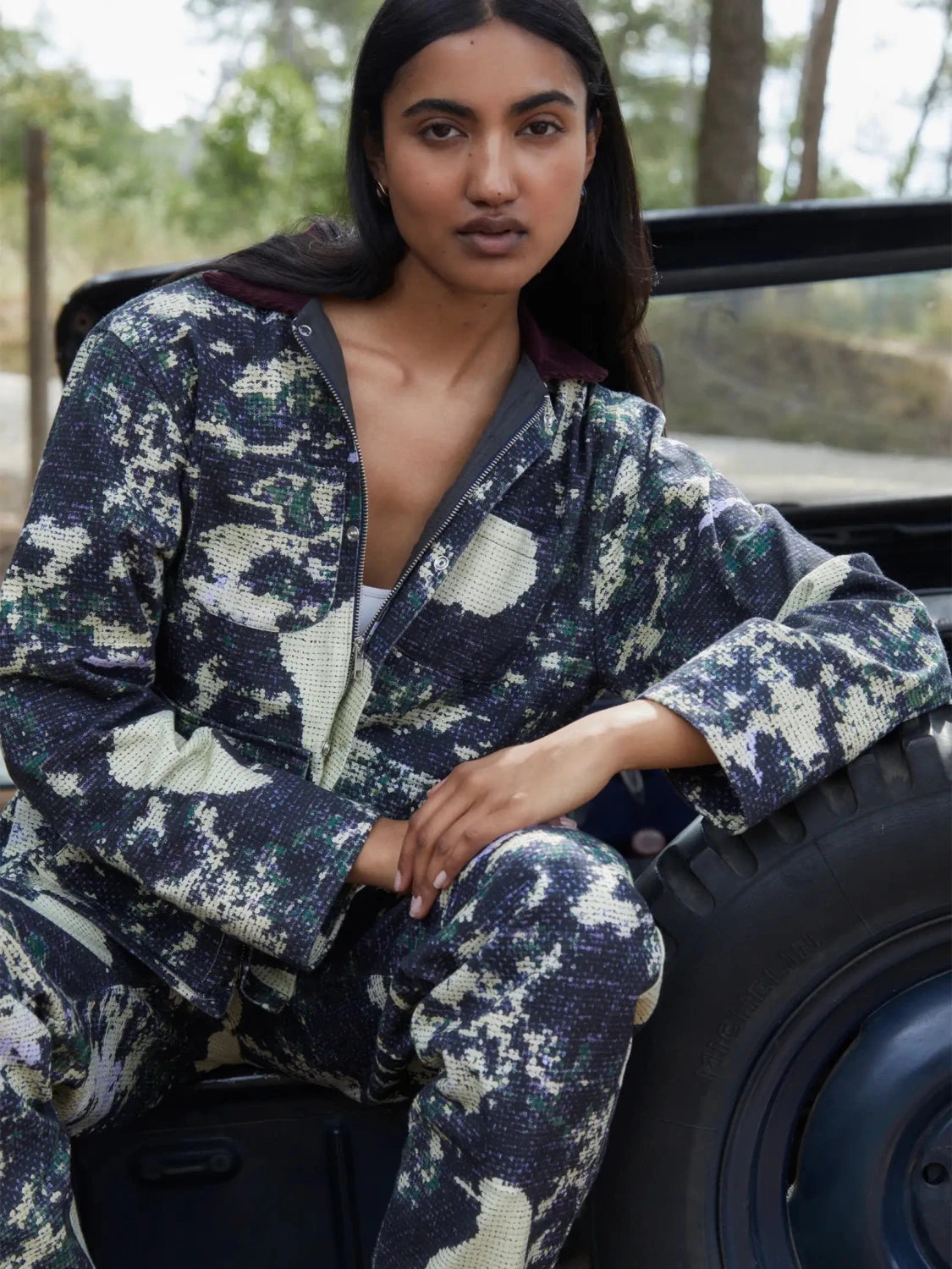 Carolina Bird Print Jacket
