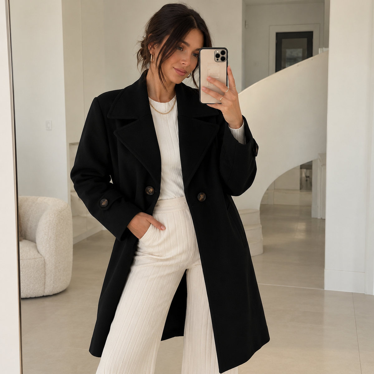 Fireplace Coat - Black
