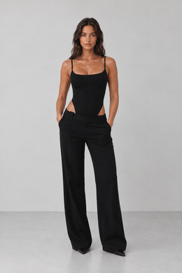 The Elara Open-Back Tie-Strap Bodysuit
