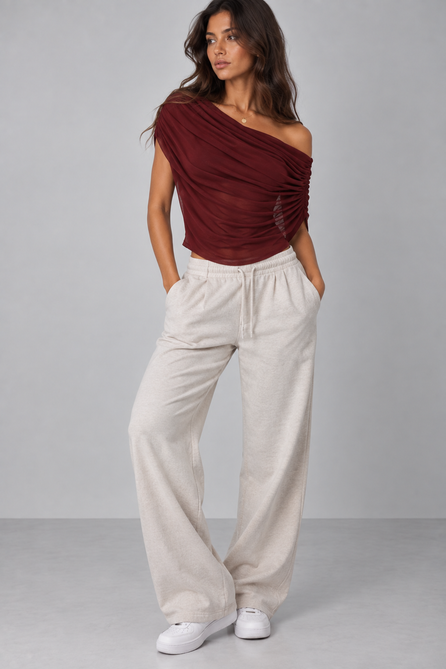 The Elara Draped Elegance Top