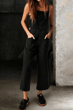Elizabeth | Wide Leg Suspender Jumpsuit