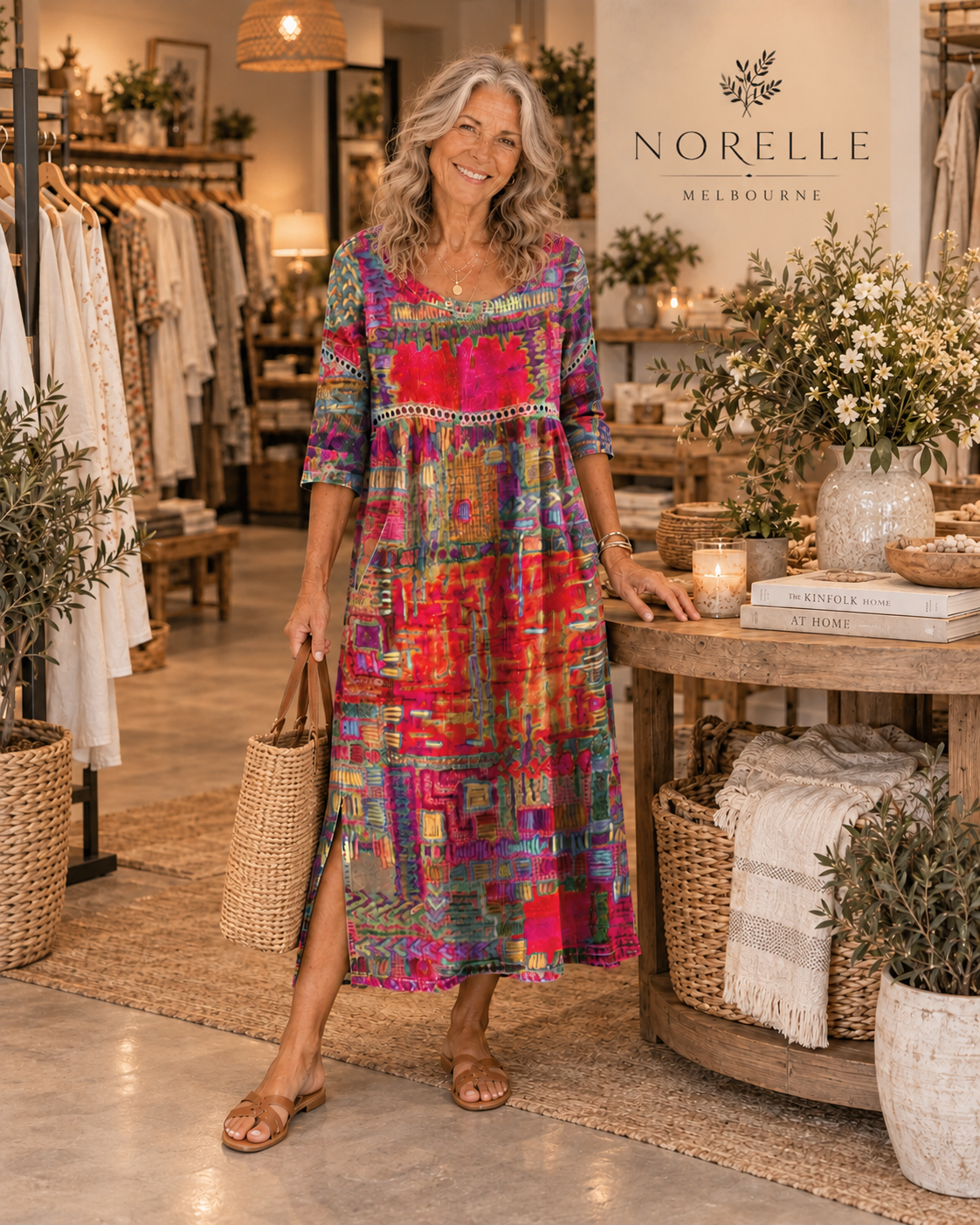 Manuela | Dress with Ethnic Patchwork