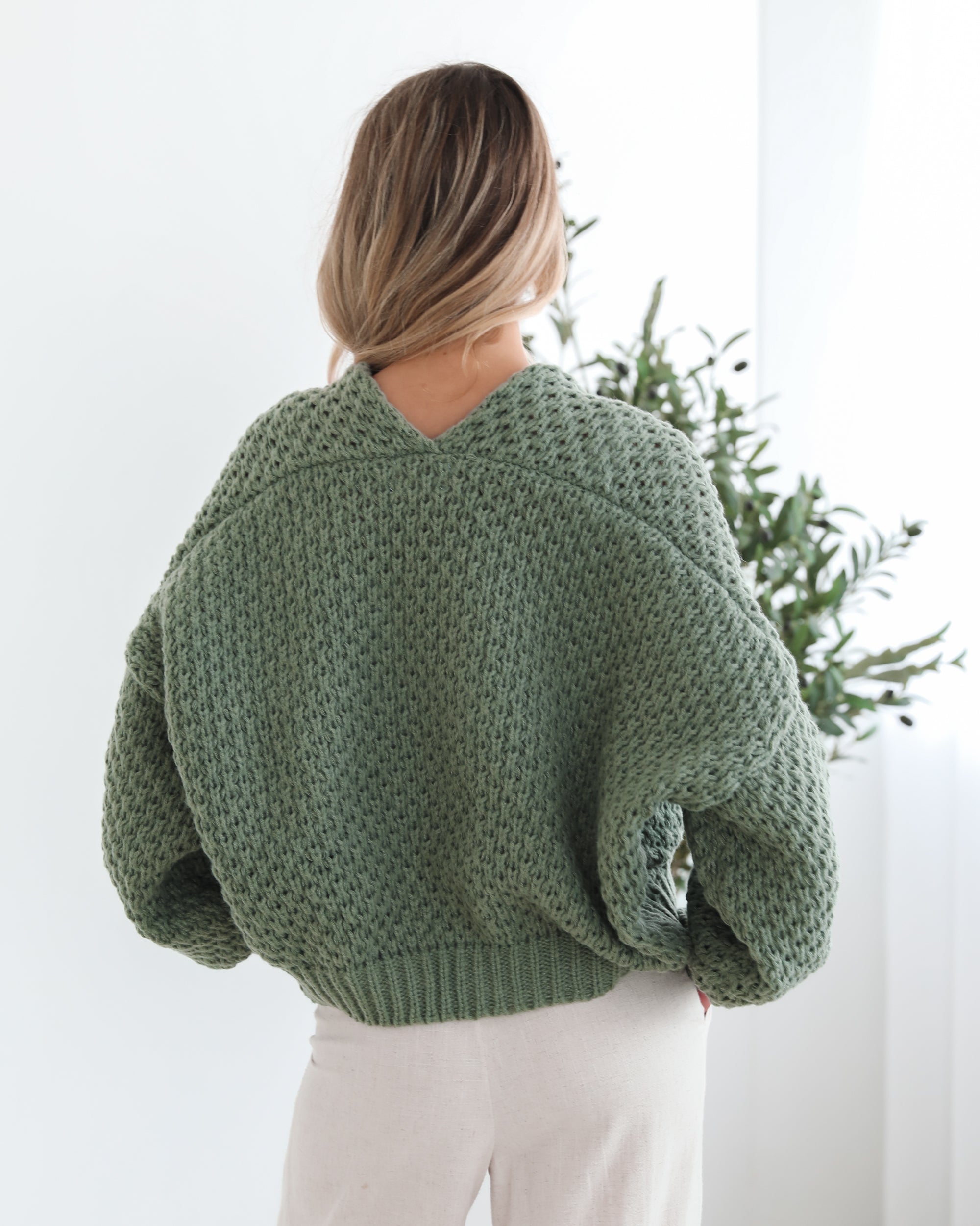 Dorine Cardigan - Forest Green