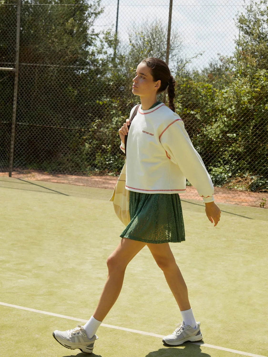 Form White Jersey Sweatshirt