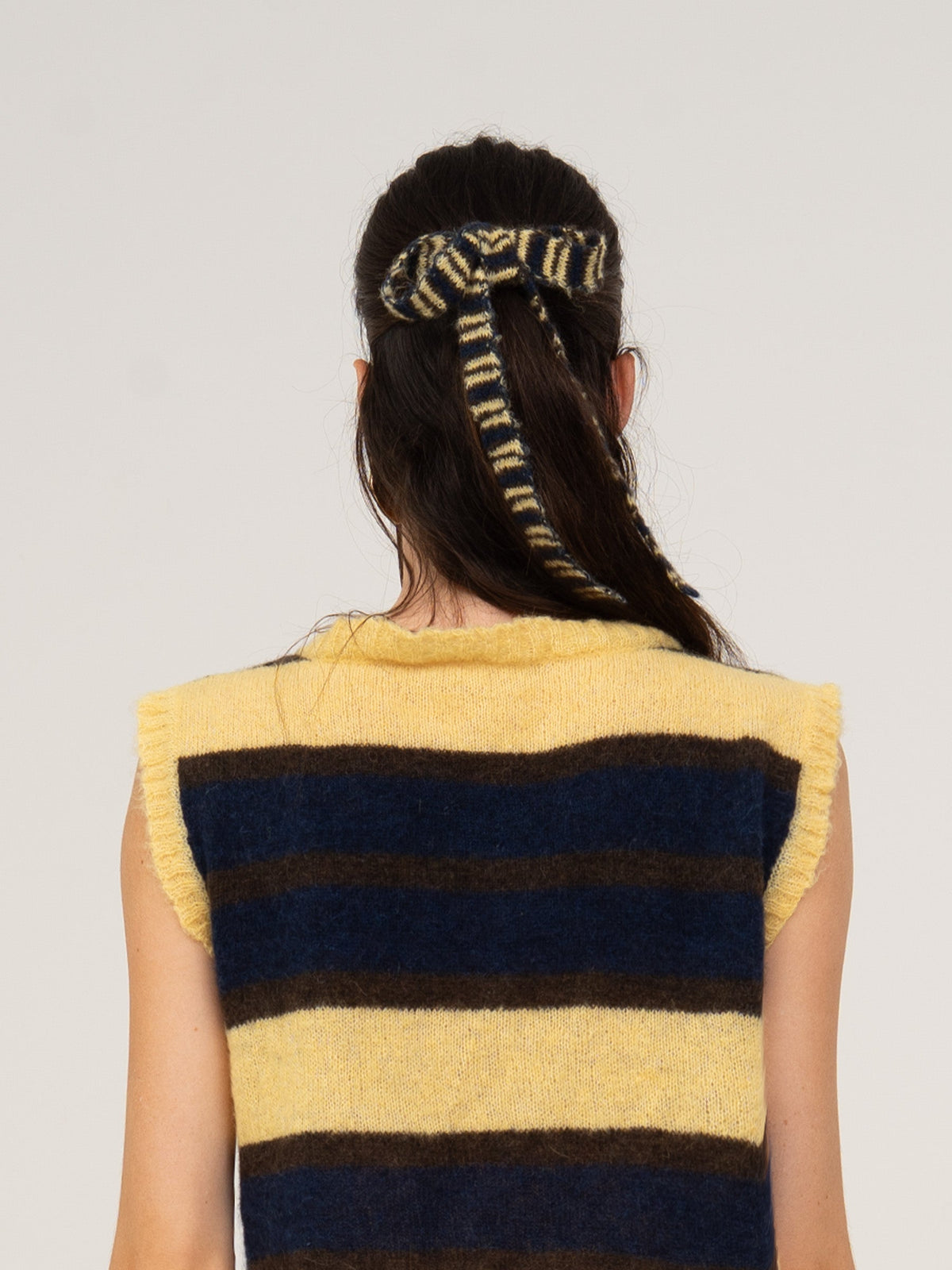 Fresh Charm Bowknot Knitted Hair Clip