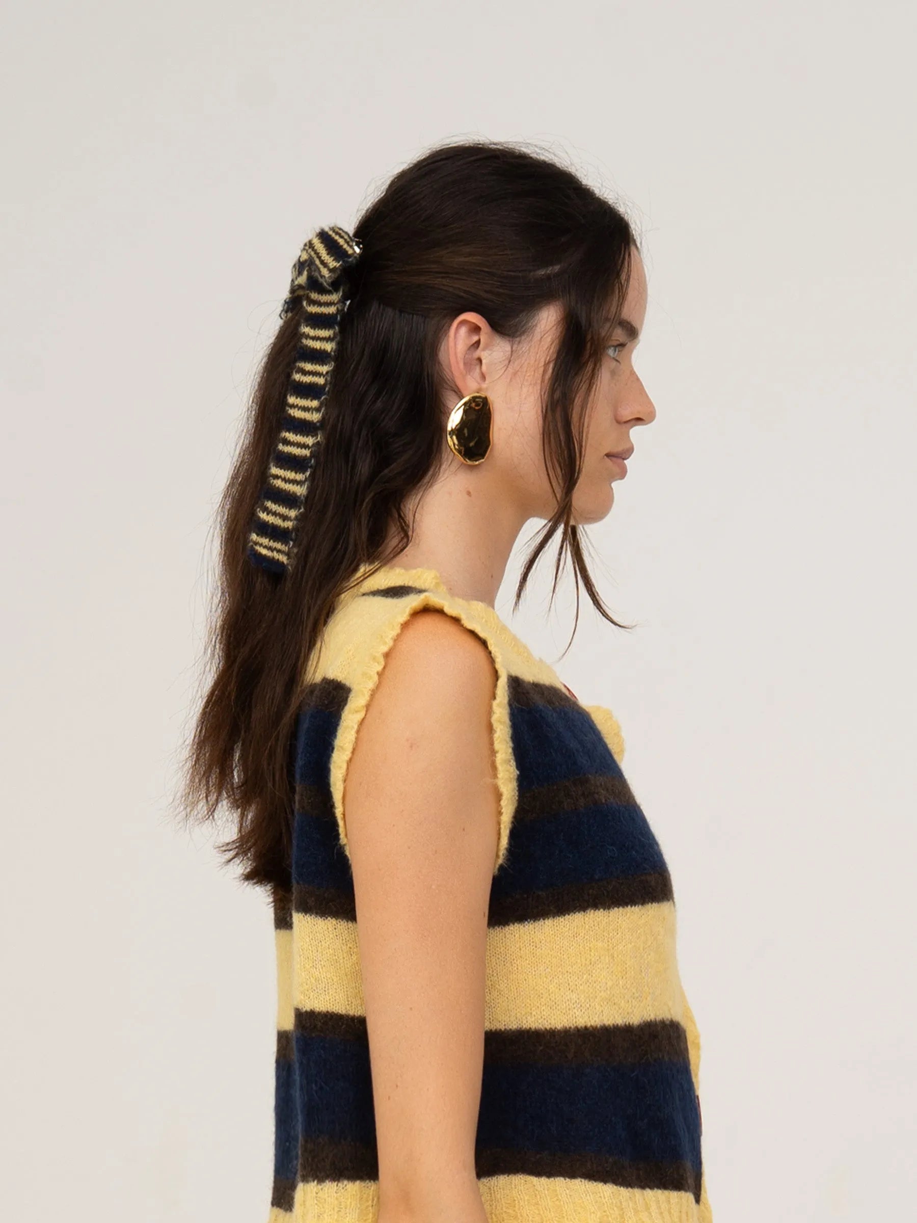 Fresh Charm Bowknot Knitted Hair Clip