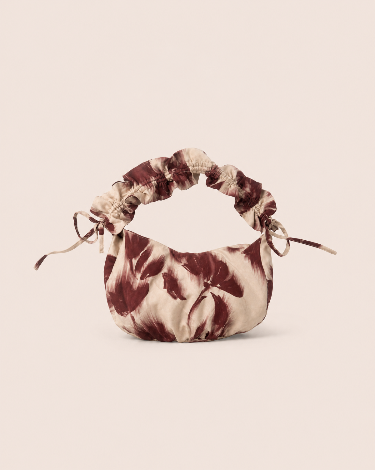 Red Peony Flower Print Bag
