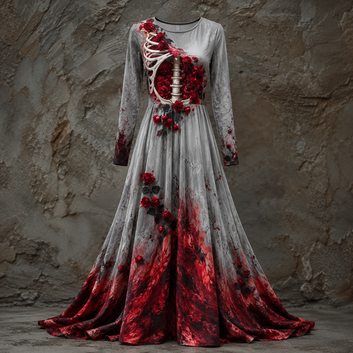 Women's Long Sleeve Maxi Dress | Halloween