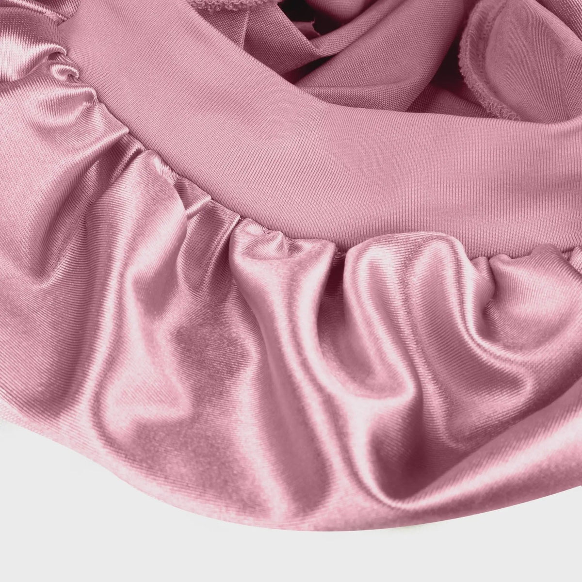 Satin Stretch Non-Slip Sleep Bonnet for Curly Hair