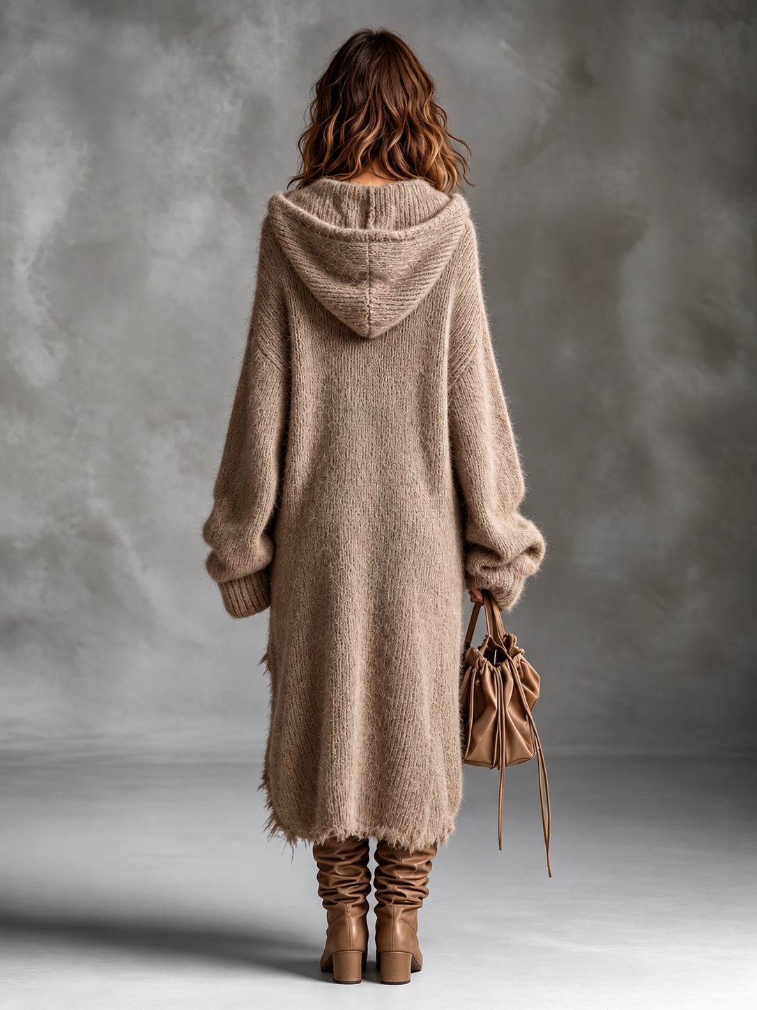 Ludovica | Soft Knit Oversized Hooded Dress