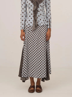 New Blue Polka Dot Skirt